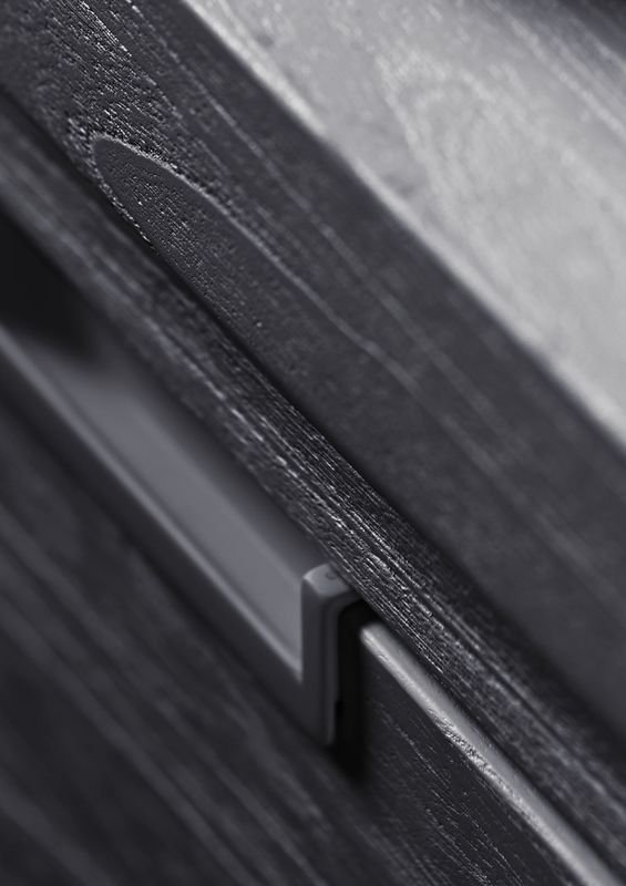 Dressoir Stretto black 90 x 204 zwart