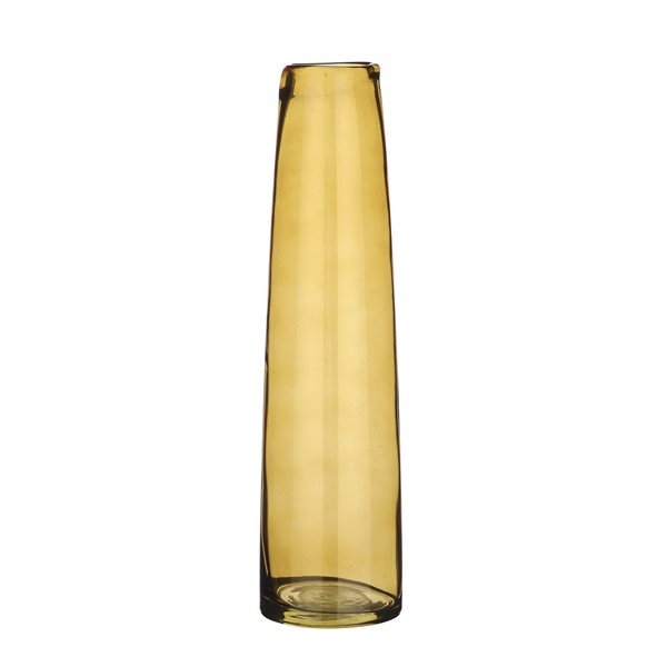 Vaas Nebbia geel glas, 10x37,5 cm