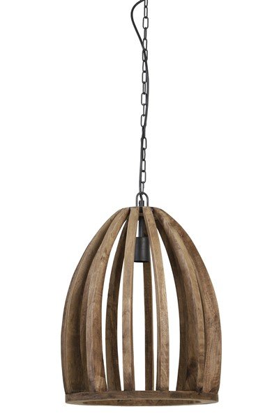 Hanglamp Gardolo hout weather barn Ø38