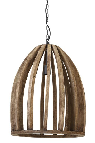 Hanglamp Gardolo hout weather barn Ø47