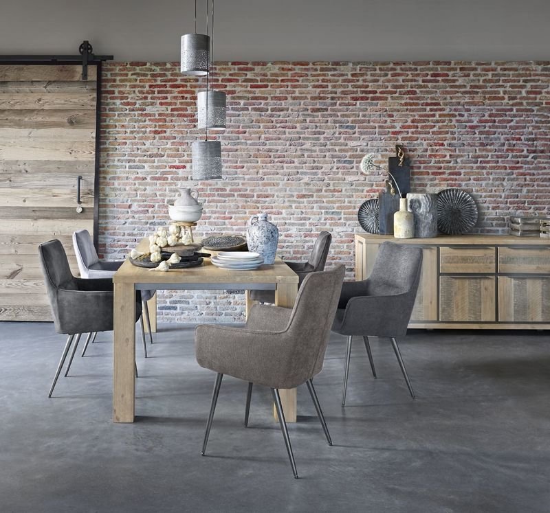 Eettafel Robusto 190 x 95 vintage grey