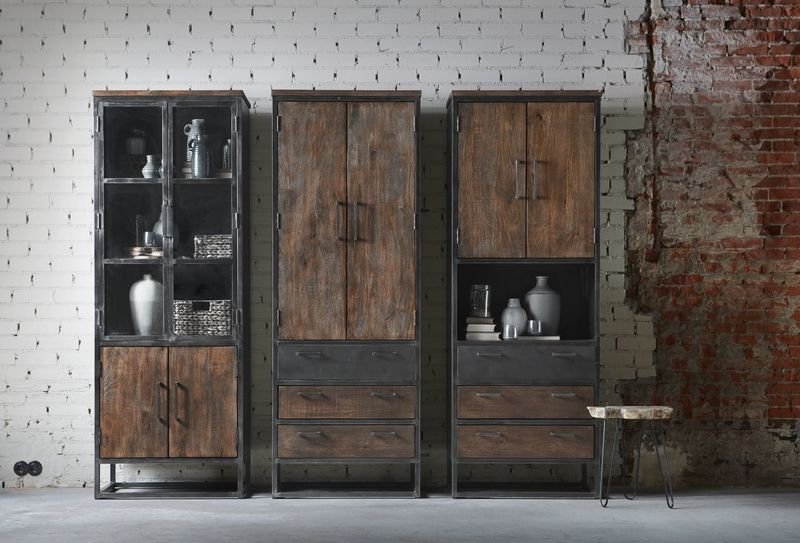 Kast Metvint 202 x 76 mangohout