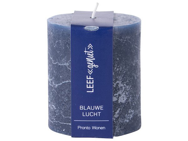 Kaars Kapimex blauw, 6,8x8 cm