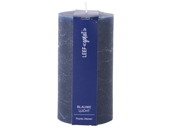 Kaars Kapimex blauw, 6,8x13 cm