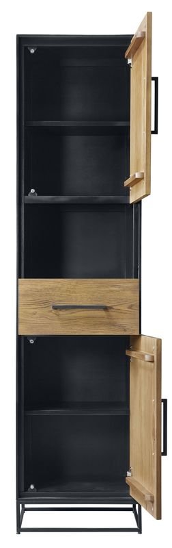 Boekenkast Veneta 193 x 49 eiken fineer naturel