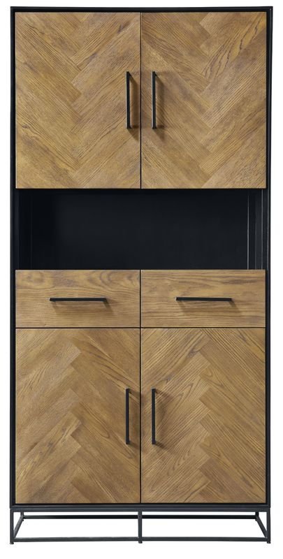 Opbergkast Veneta 193 x 94 eiken fineer naturel