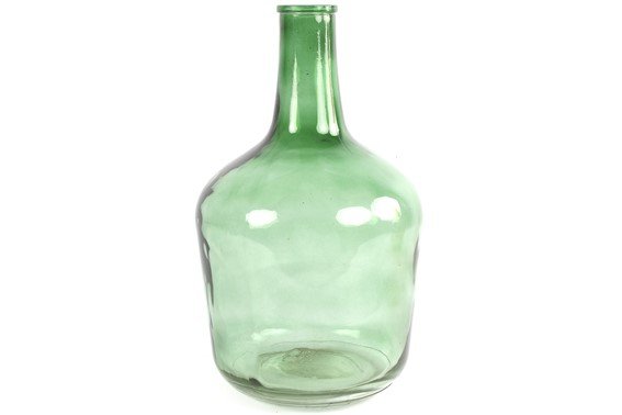 Fles Garrafa groen glas, 25x42 cm