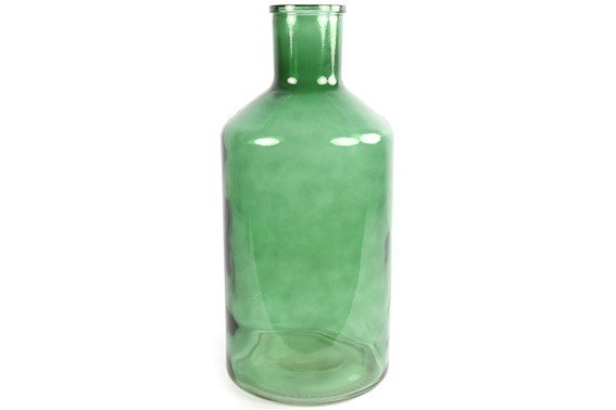 Fles Garrafa groen glas, 24x51 cm