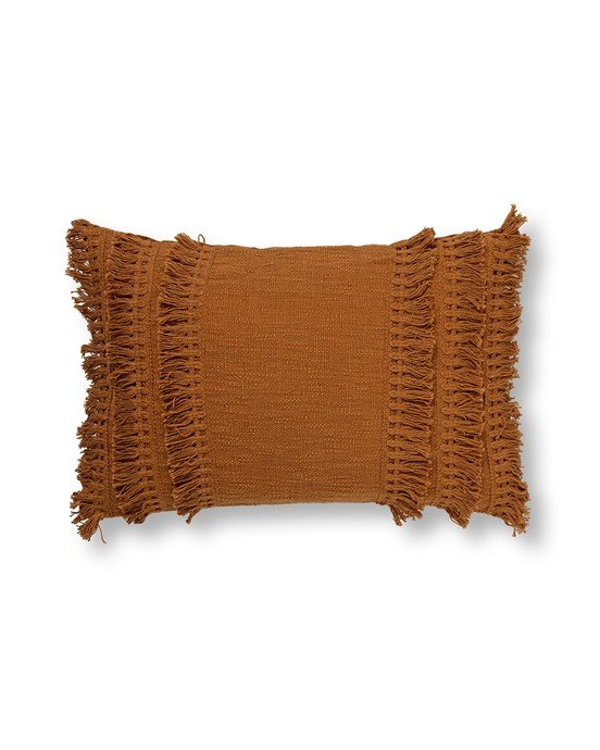 Sierkussen Lagarto fara 40 x 60 tobacco brown