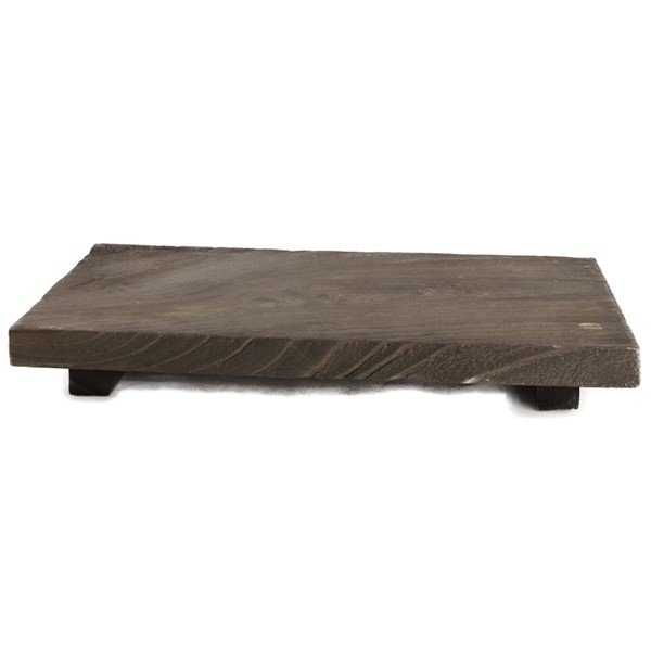 Plateau Cantiella black wash hout, 39x19x4,5 cm