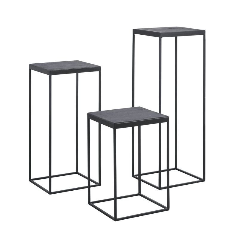 Pedestal Trentino teak black