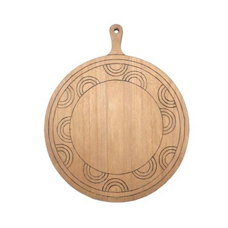 Plateau Divertido naturel hout, 62x51x3 cm