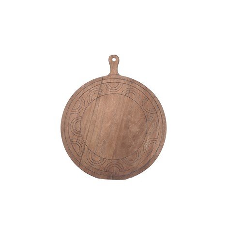 Plateau Divertido donkerbruin hout, 50x40x3 cm