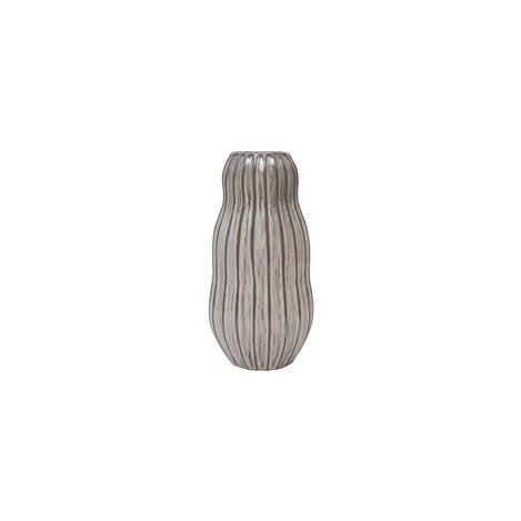 Vaas Divertido taupe keramiek, 20 cm
