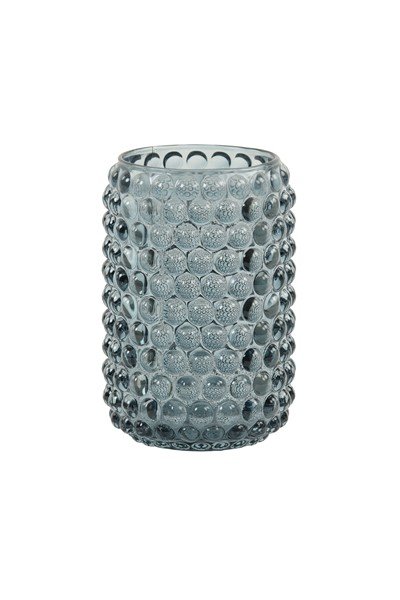 Theelicht Palette 9 glas blauw-grijs