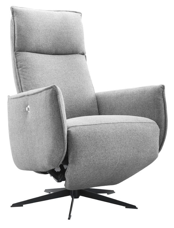 Relaxfauteuil Moio HR-schuim zitting zinc