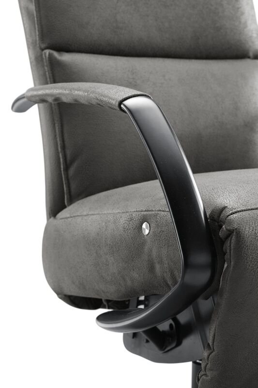 Relaxfauteuil Moio HR-schuim zitting antraciet