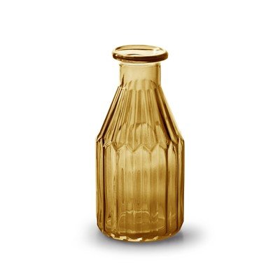 Flesvaas Jarra amber glas, 7,5x15 cm