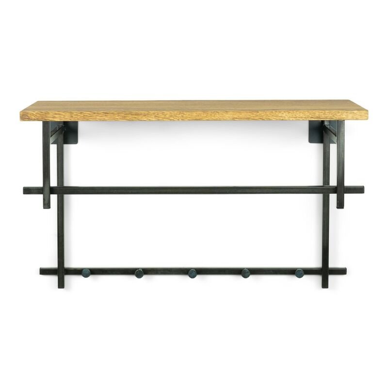 Kapstok Cabiano donker eiken, 70x30x42,5 cm