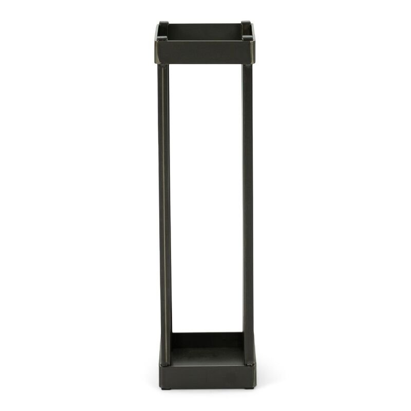 Paraplubak Ravino zwart metaal, 15x15x55 cm