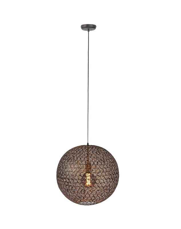 Hanglamp Tossica zwart staal, 50x120 cm