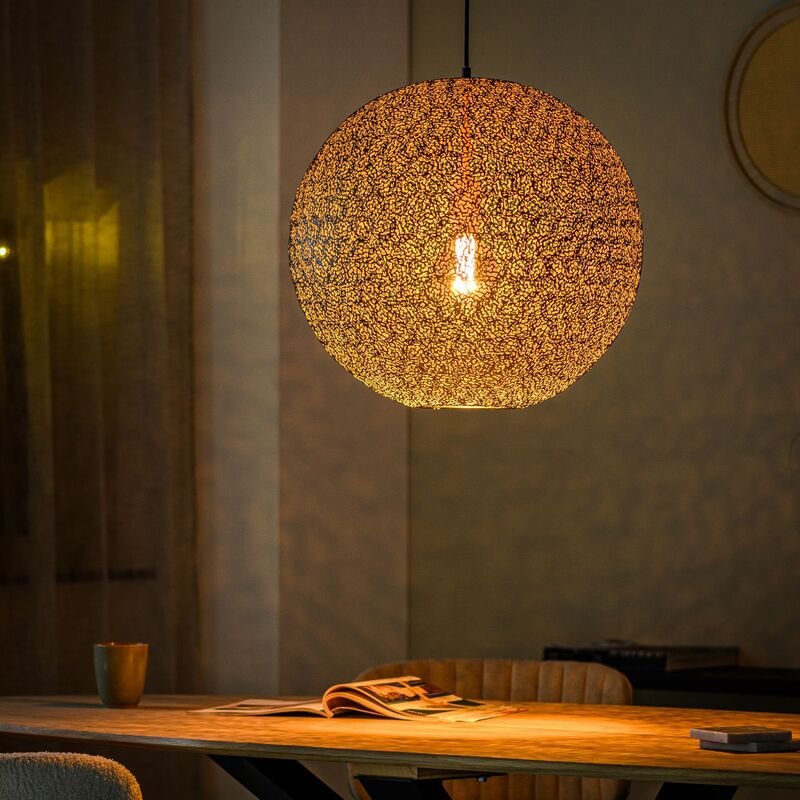 Hanglamp Tossica zwart staal, 50x120 cm