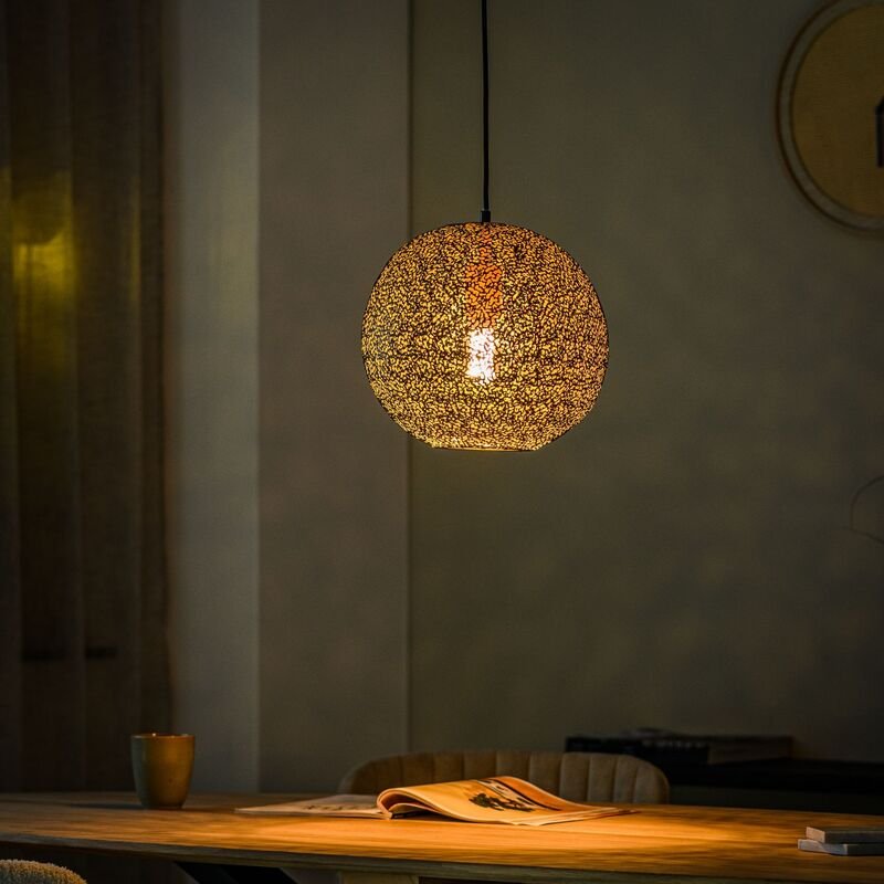 Hanglamp Tossica zwart staal, 30x120 cm