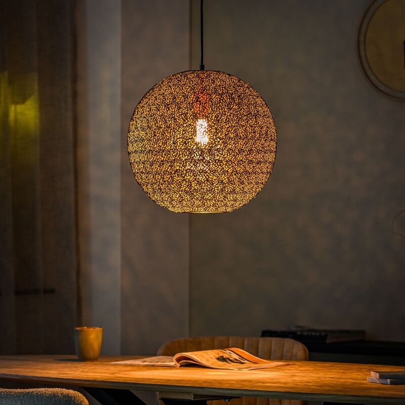 Hanglamp Tossica zwart staal, 40x120 cm