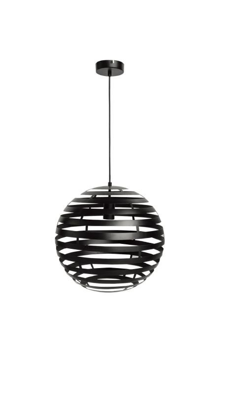 Hanglamp Fiorenza zwart staal, 40x120 cm