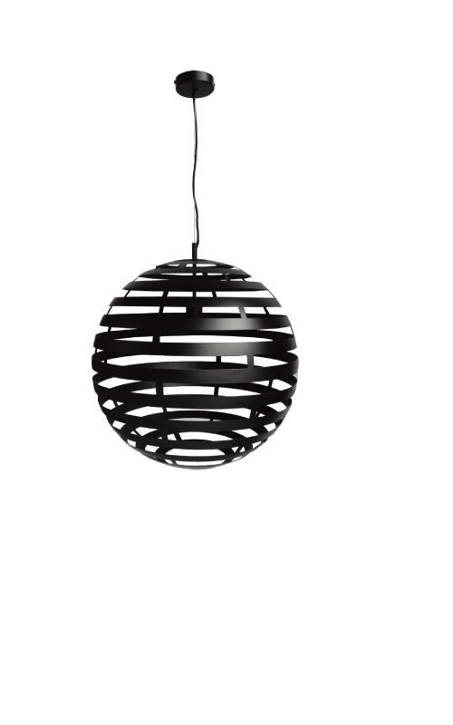 Hanglamp Fiorenza zwart staal, 50x120 cm