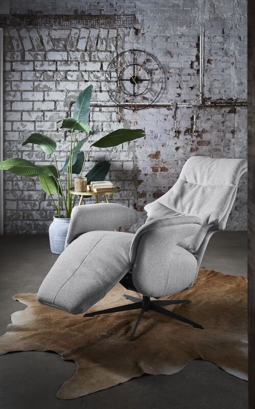 Relaxfauteuil Artizo verstelbaar grijs (medium)