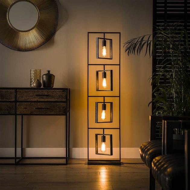 Vloerlamp Turn charcoal