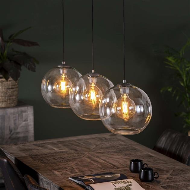 Hanglamp Sphere 3L Ø30 glas