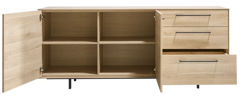 Dressoir Ricco fresh oak melamine, 182x45x78 cm