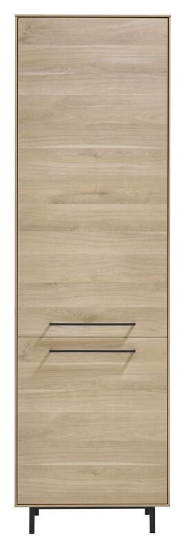 Opbergkast Ricco fresh oak melamine, 60x45x200 cm