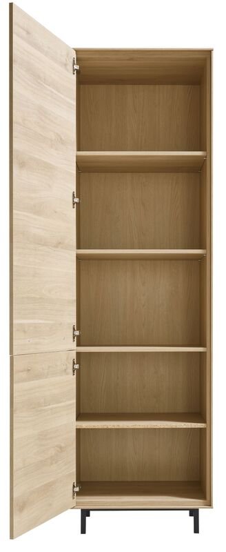 Opbergkast Ricco fresh oak melamine, 60x45x200 cm