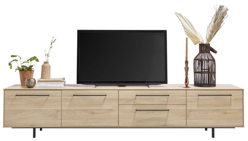 Tv-meubel Ricco fresh oak melamine, 238x45x50 cm