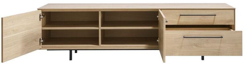 Tv-meubel Ricco fresh oak melamine, 182x45x50 cm