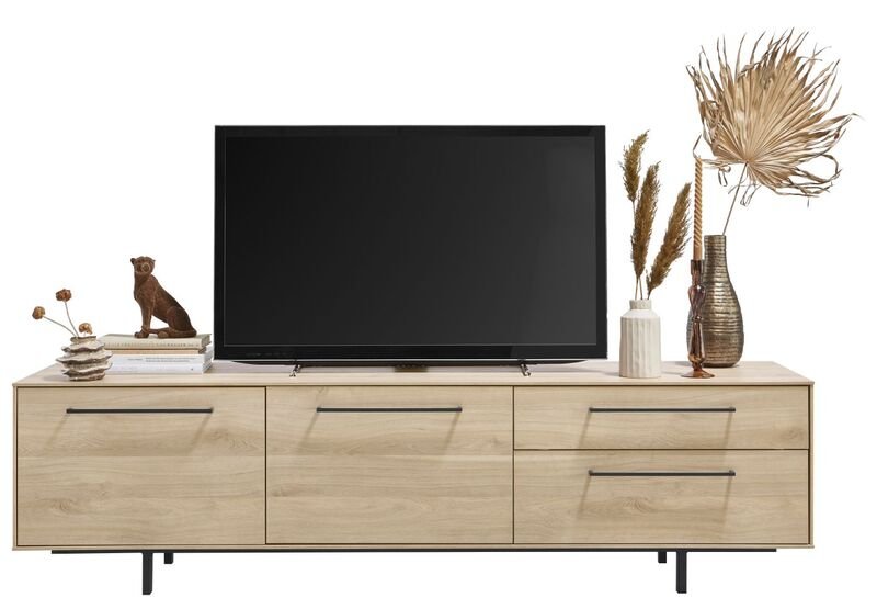 Tv-meubel Ricco fresh oak melamine, 182x45x50 cm