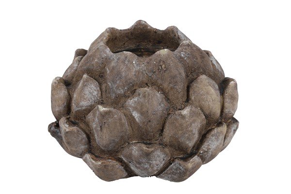 Kandelaar Cono grijs, 14x14 cm