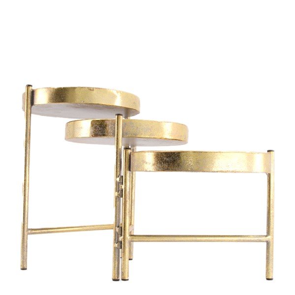 Tafel plateau Mondavio goud, 65x19,5x28 cm