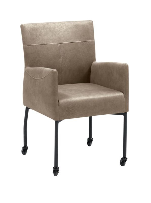 Eetkamerstoel Barola taupe microvezel