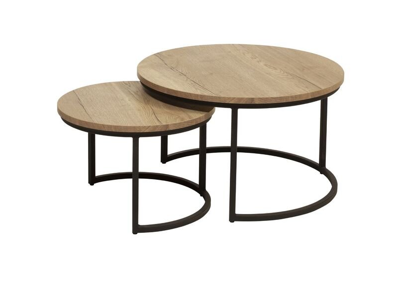 Salontafel Set Lunata natur decor, 75x46 cm
