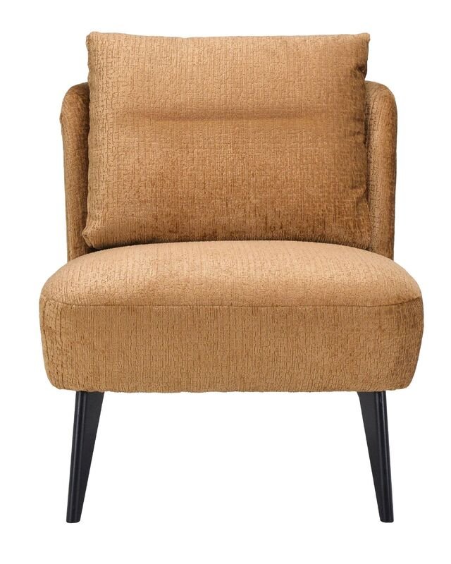 Fauteuil Bolenta cognac textiel, 70x90x84 cm
