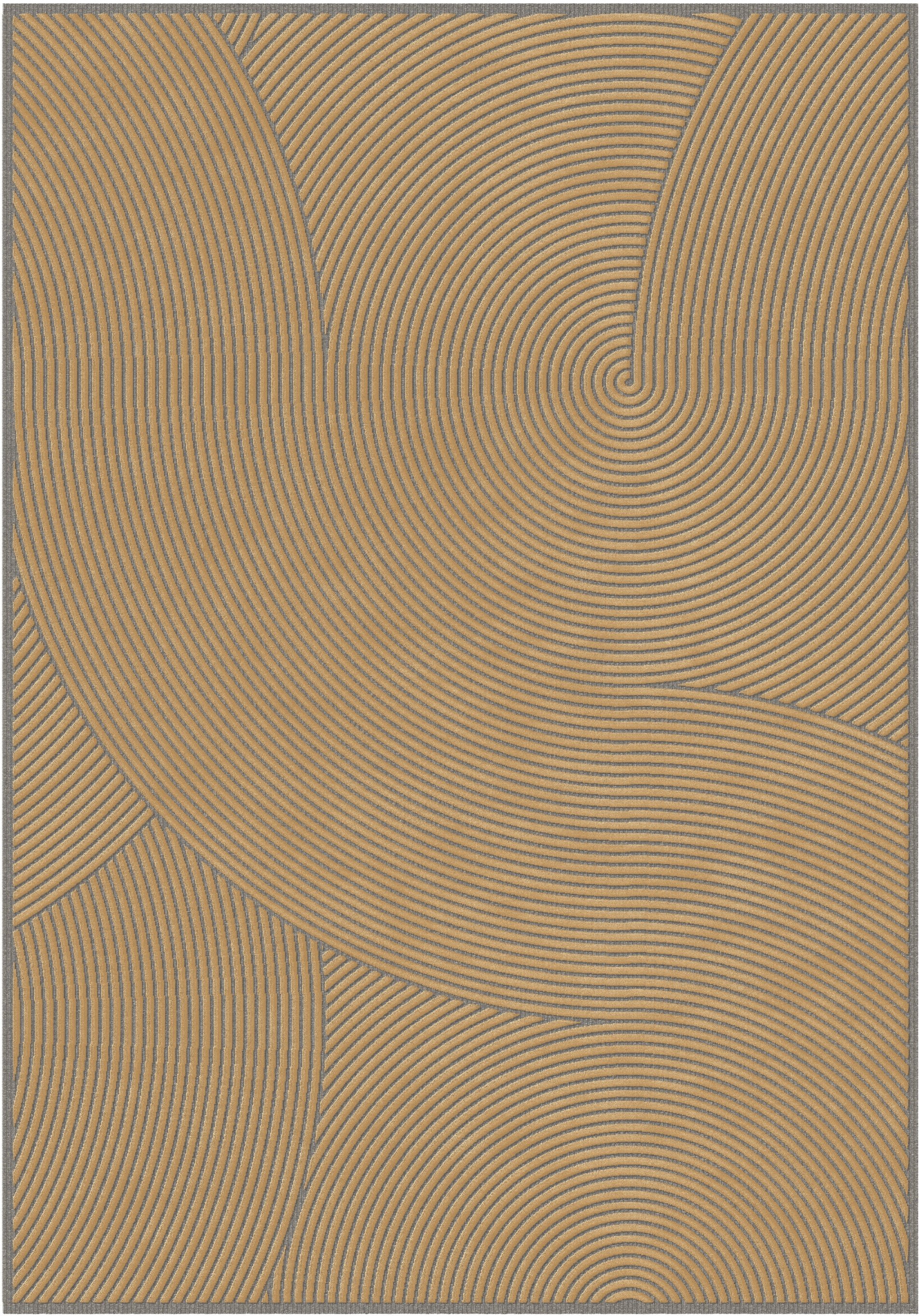 Karpet Ensuite Graphix grey/gold, 160x230 cm