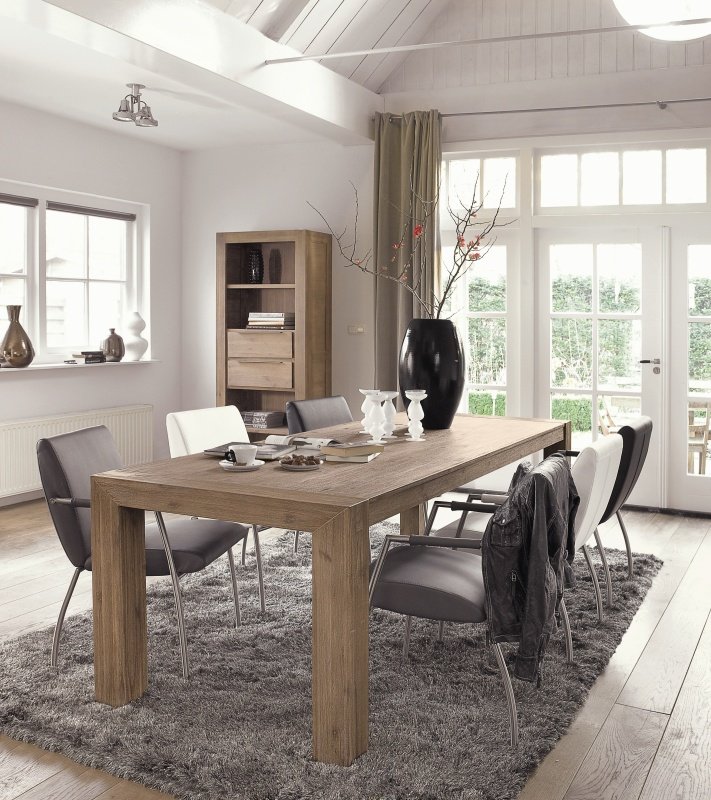 Eettafel Salzburg 160 x 90 grey wash
