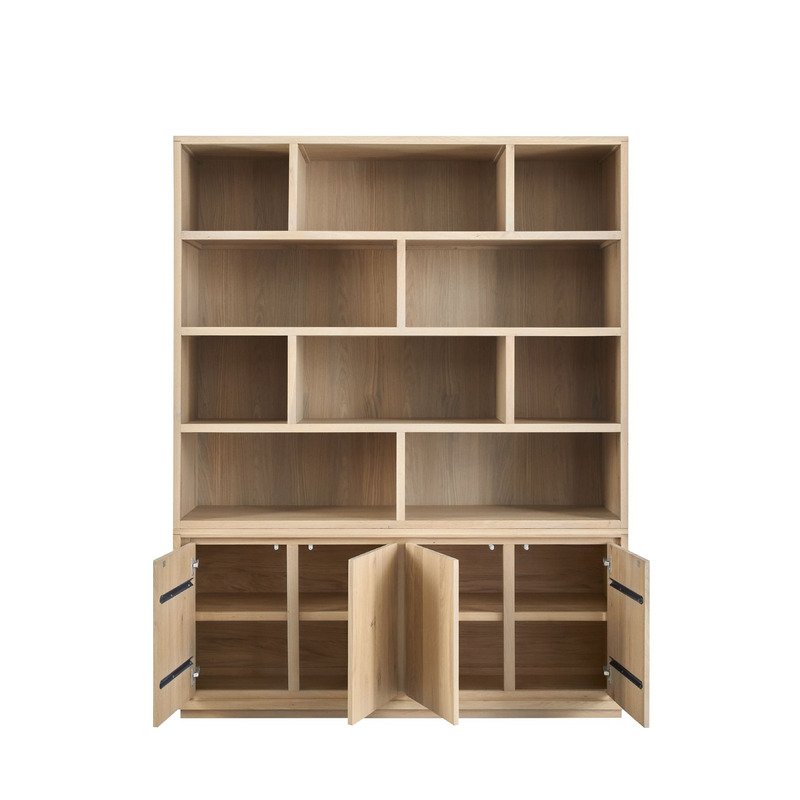 Boekenkast Lavio 210x164 natural grey