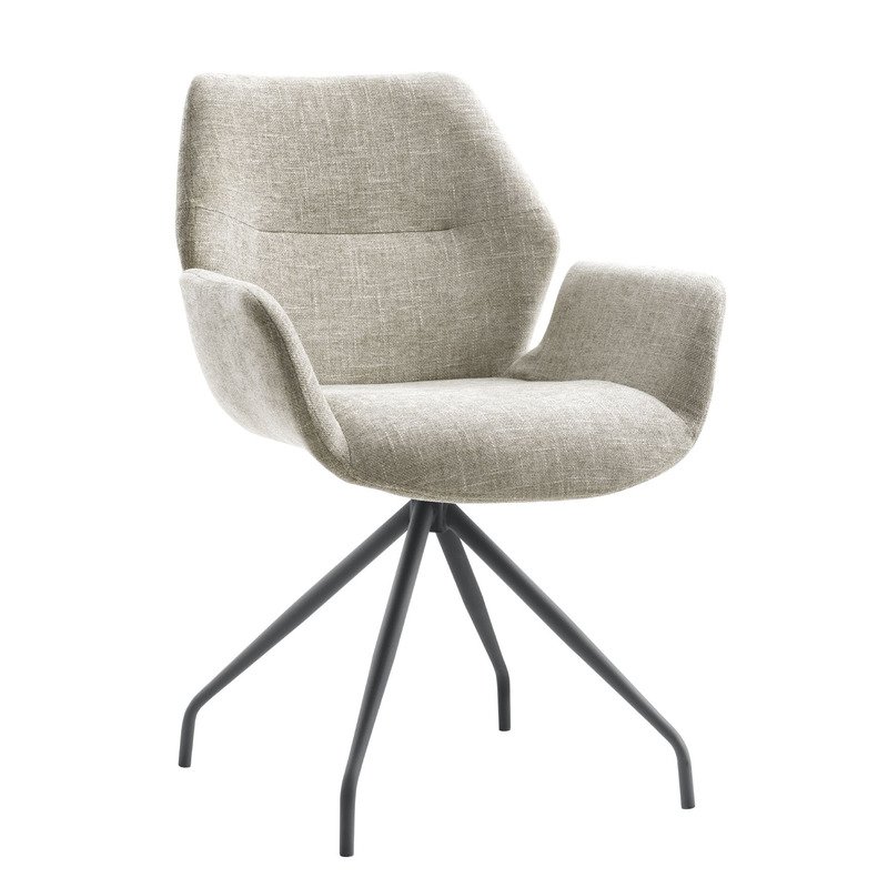 Armstoel Vallate taupe