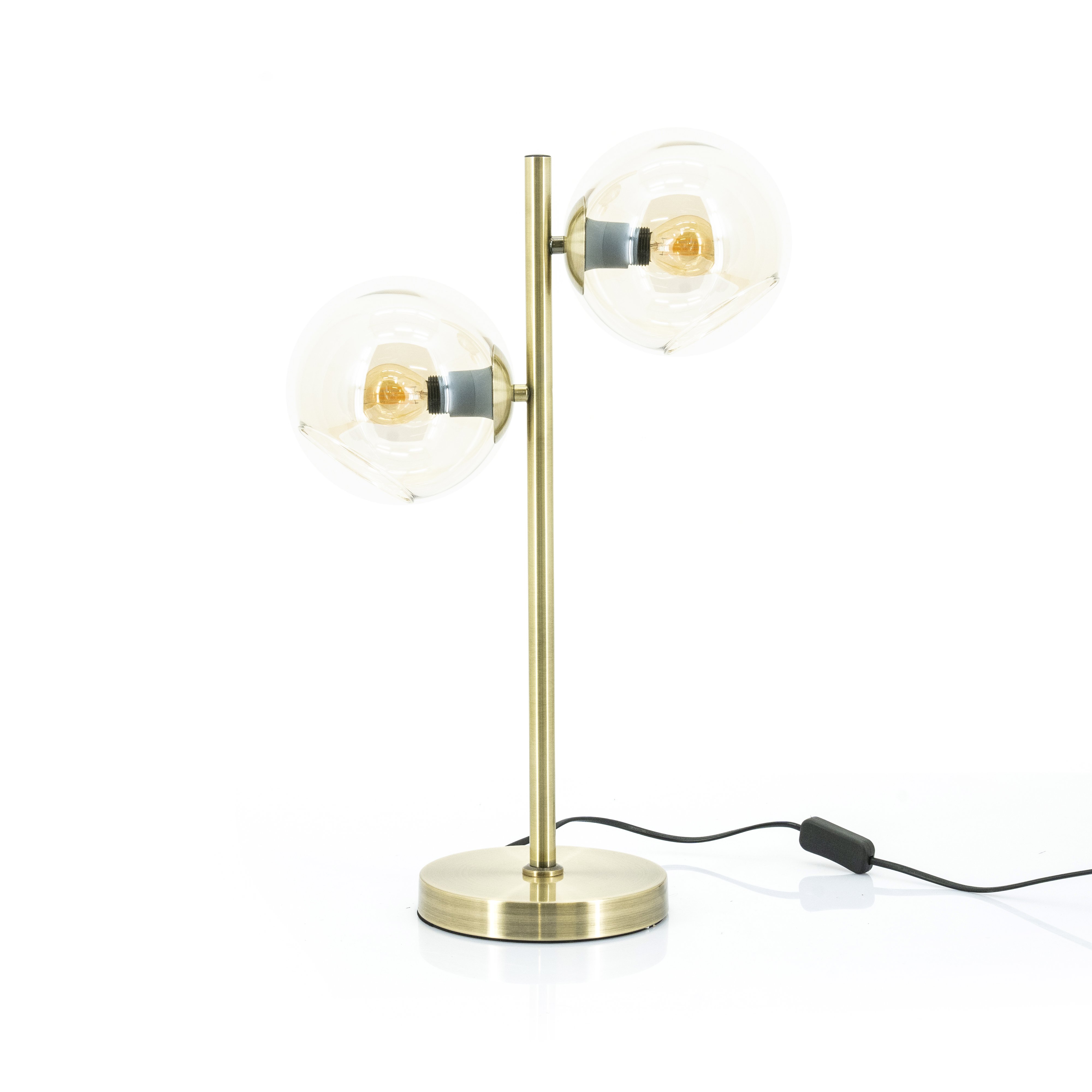 Tafellamp Stevin goud, 36x18x55 cm
