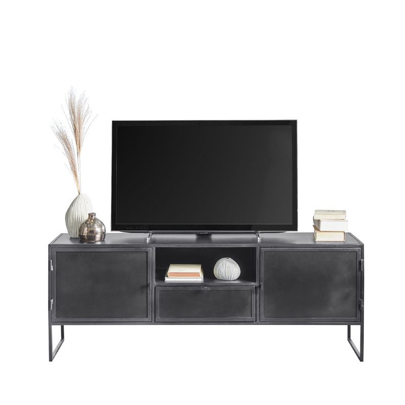 TV-meubel Orizone 152 cm Zwart metaal